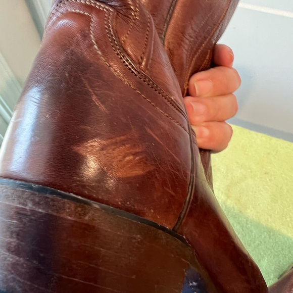Lucchese Rich Brown Western Boots. Size 7.5 - Picture 11 of 14